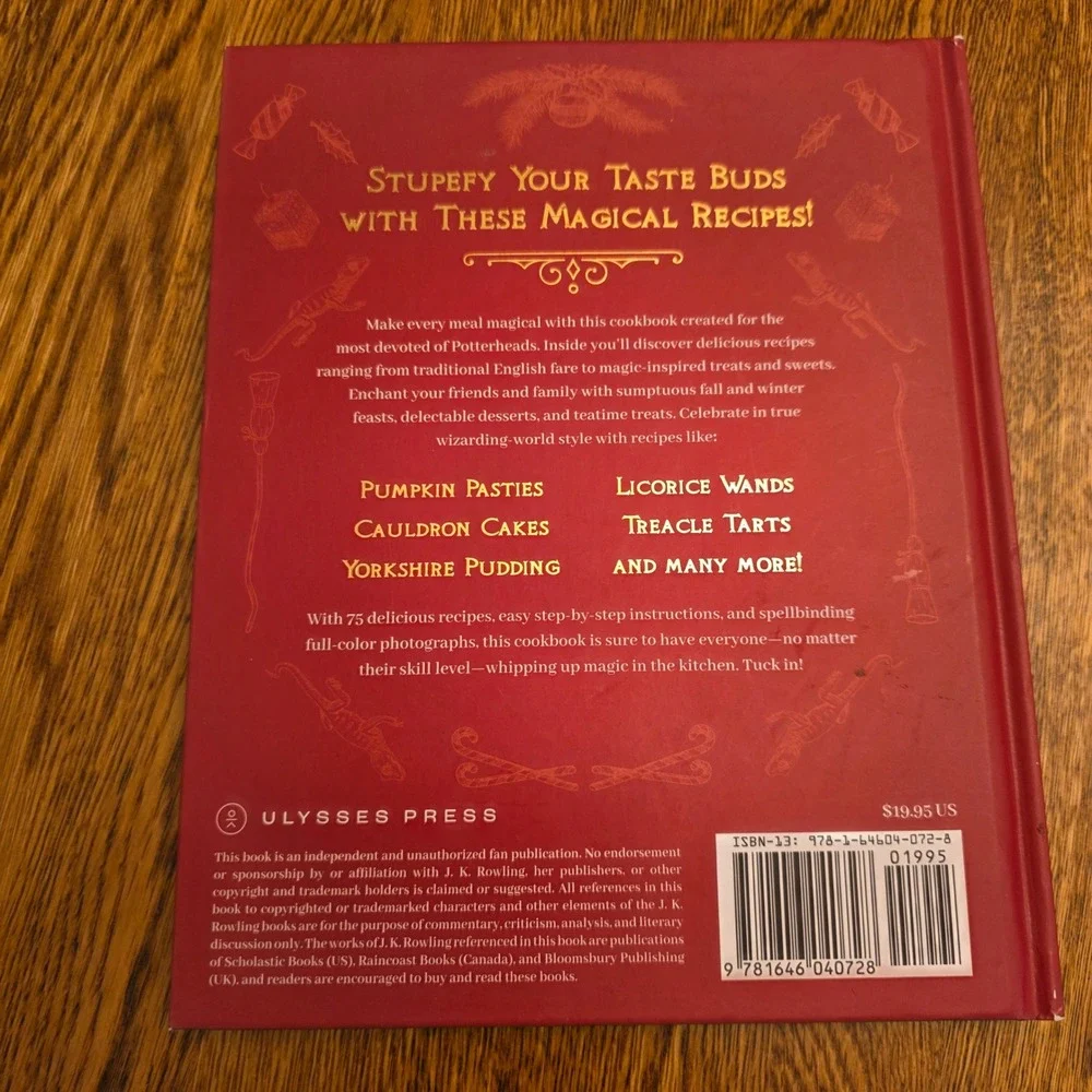 Unofficial Hogwarts for the Holidays Cookbook Rita Mock-Pike Hardcover Recipes
